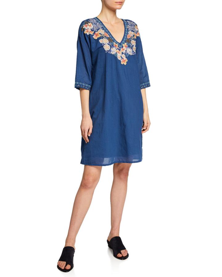 Kalea Floral Embroidered Dress