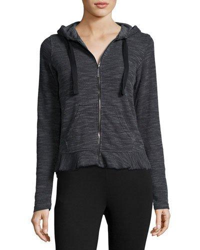 Fiona Knit Hoodie Jacket, Black