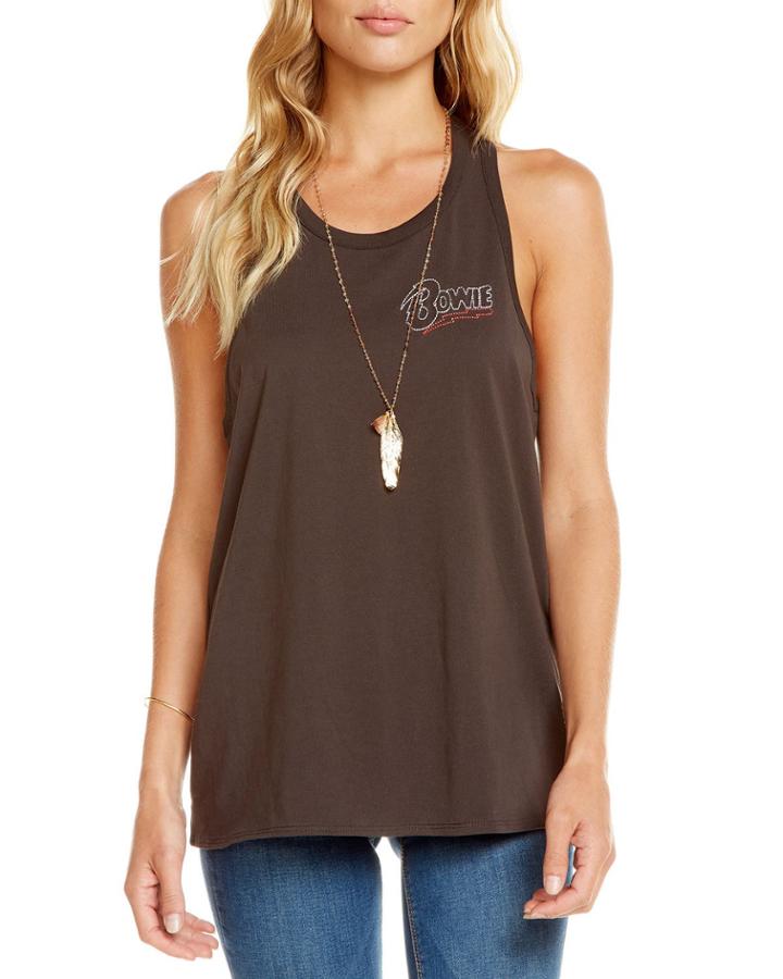 Bowie Embroidered Tank