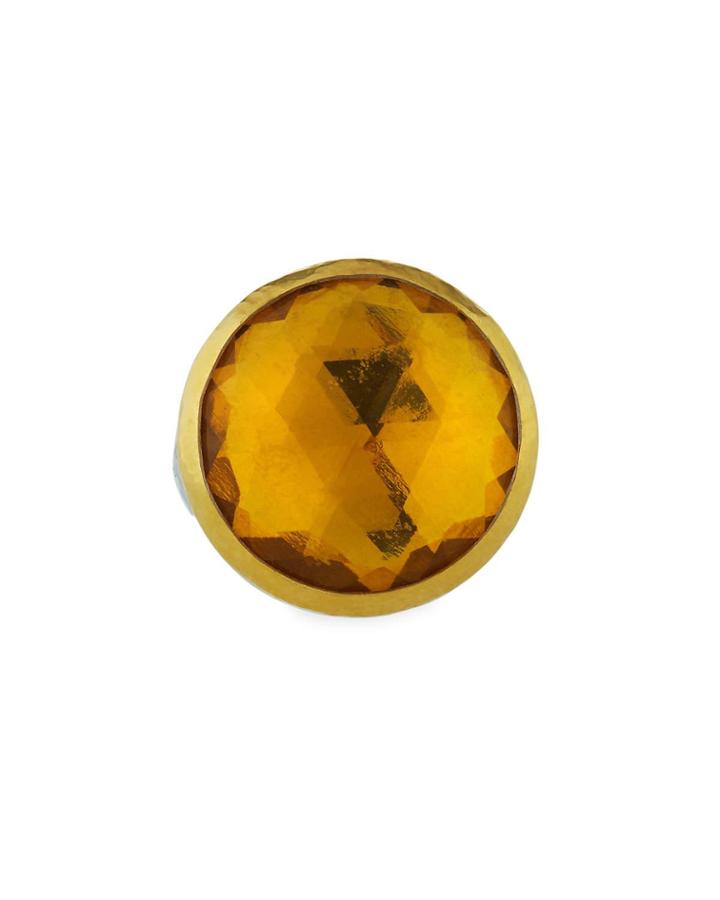 Round Quartz Ring,