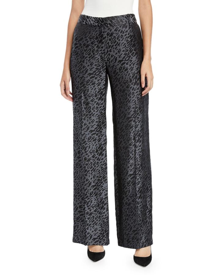 Arwen Wide-leg Leopard-print Trousers