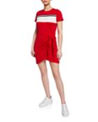 Sporty Wrap-skirt Dress