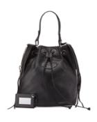Papier Plate Side-zip Bucket Bag