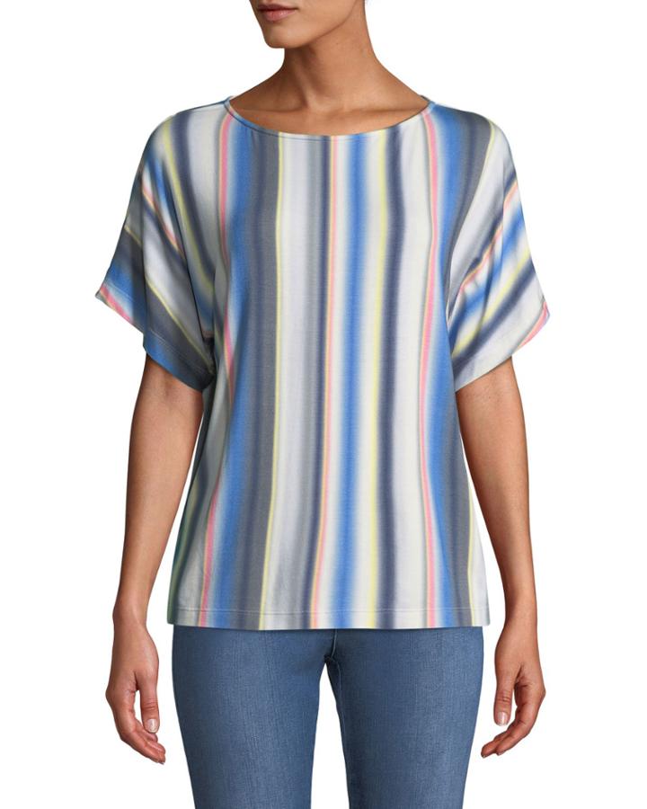 Blurred Multi-stripe T-shirt