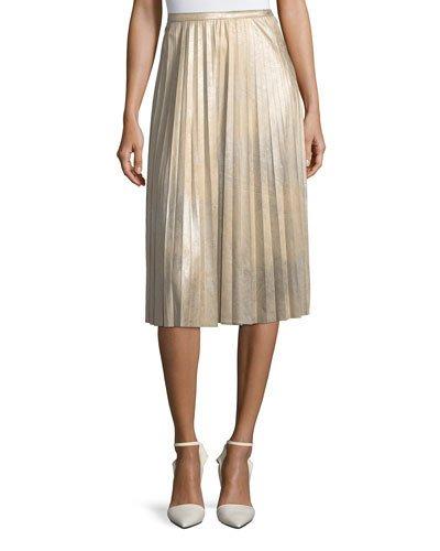 Metallic Pleated