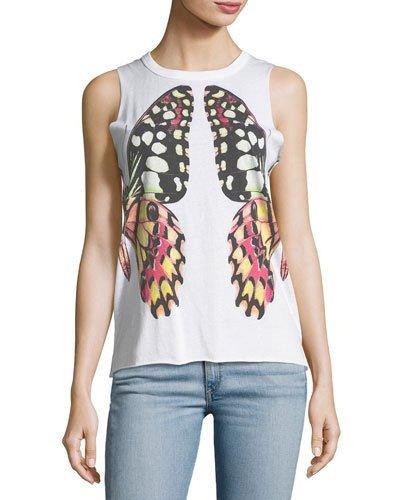 Reflected Butterfly Graphic Tank