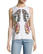 Reflected Butterfly Graphic Tank