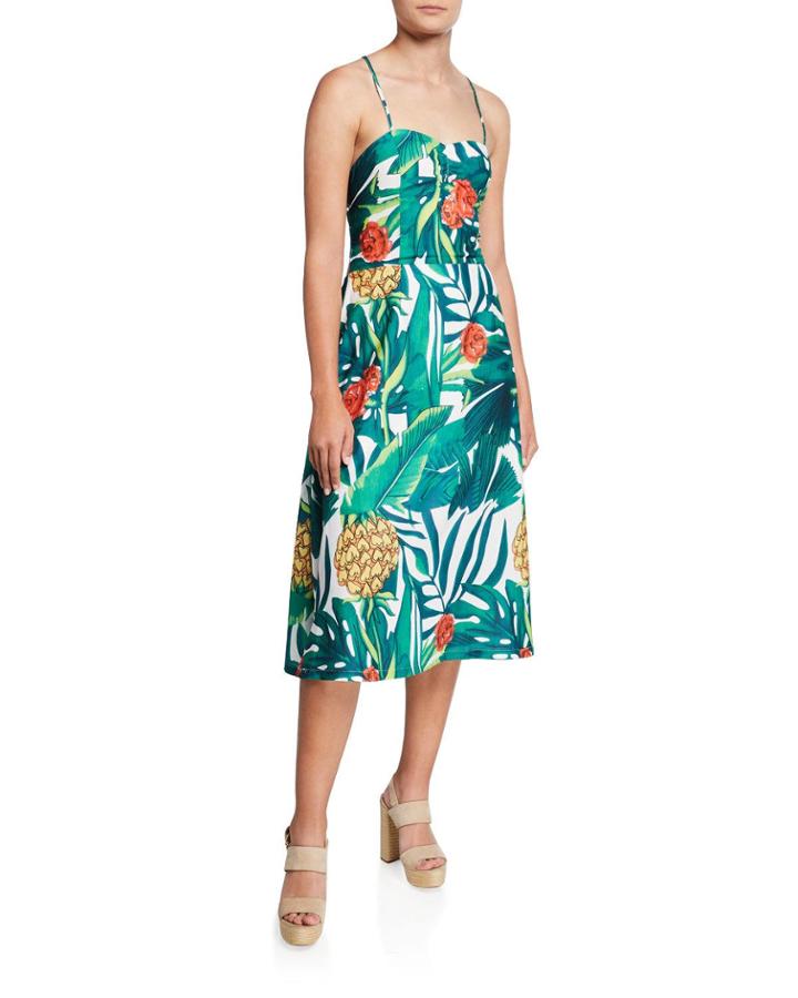 Cubra Tropical Print Lace-up