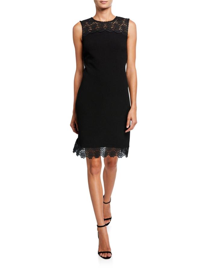 Sleeveless Lace-yoke