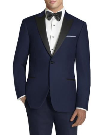 Men's Super 120's Slim-fit Wool Tuxedo Jacket