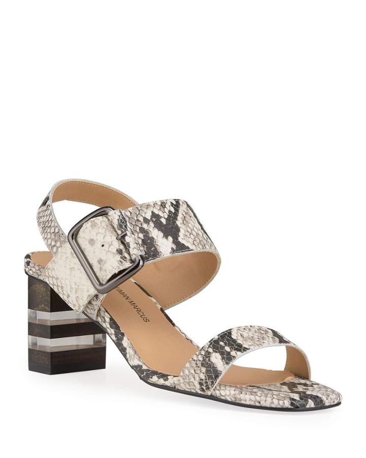 Edna Snake-embossed