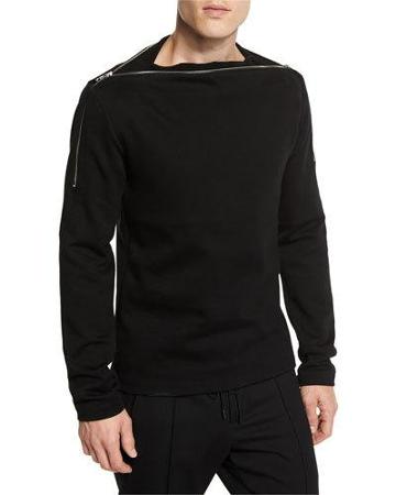 Blk Zipper Shouldr