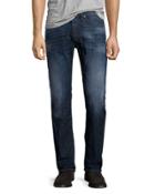 Buster L30 Faded Straight-leg Jeans, Blue