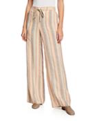 Columbus Skyscapes Stripes Wide-leg