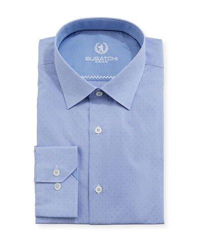 Micro-houndstooth Cotton Dress