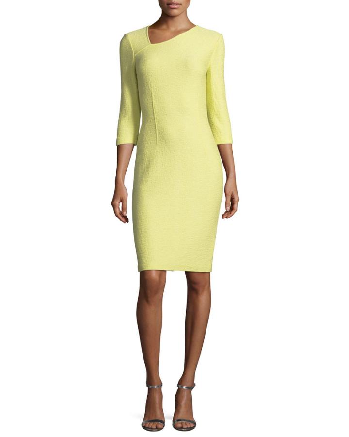 Hannah Asymmetric-knit Dress