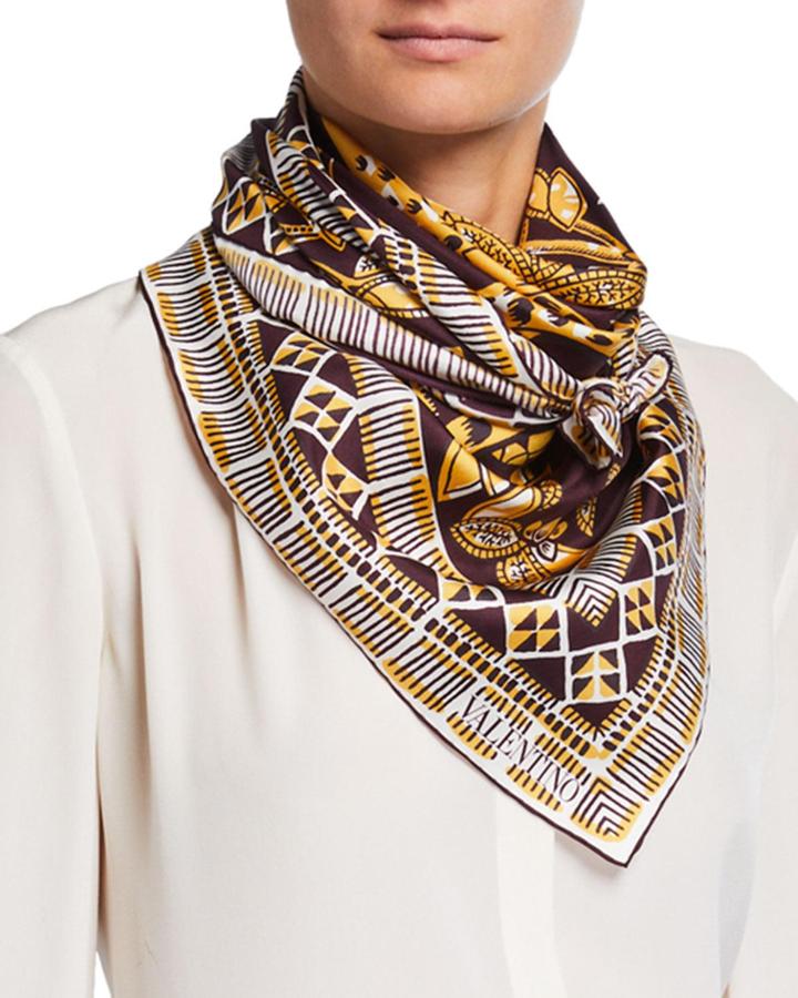 Foulard Silk Scarf With