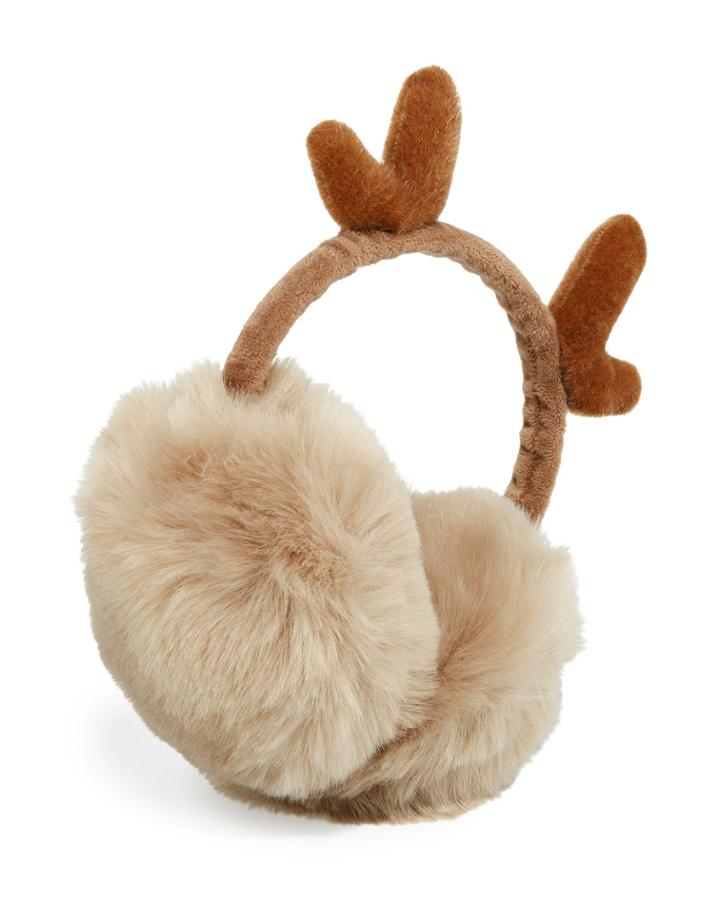 Reindeer Faux-fur Earmuffs