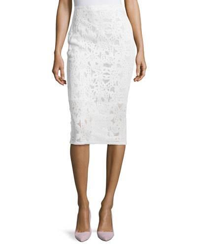 Lace Pencil Midi