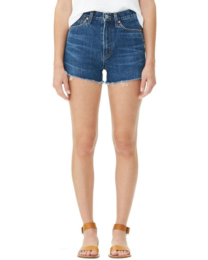 Kristen High-rise Frayed Denim