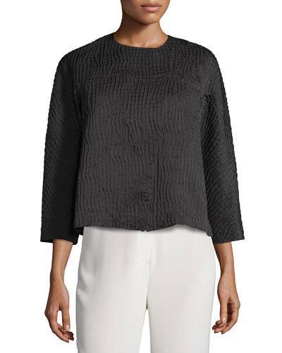 Odene Asymmetric Topper Jacket, Black