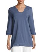 Liberty Notch-neck Jersey Tunic