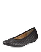 Shanna Quilted Leather Flat, Black