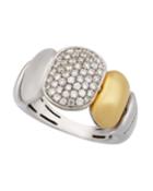 18k Mixed Gold & Diamond Ring