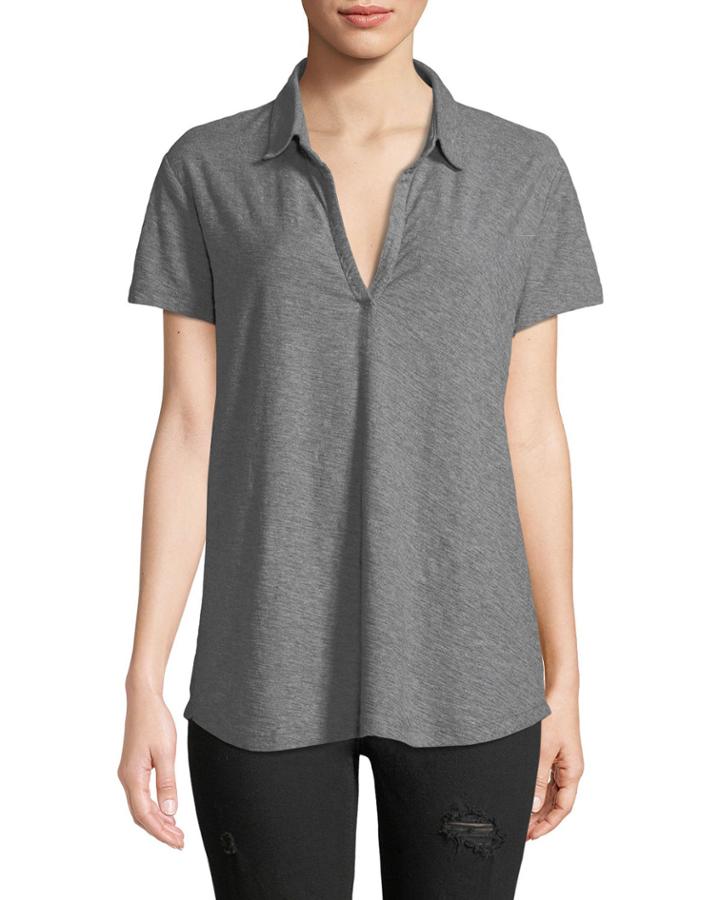 Short-sleeve Polo Top