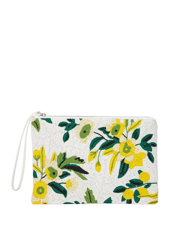 Abigail Small Floral Beaded Clutch Bag