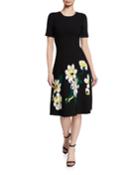 Magnolia Short-sleeve Knit Dress