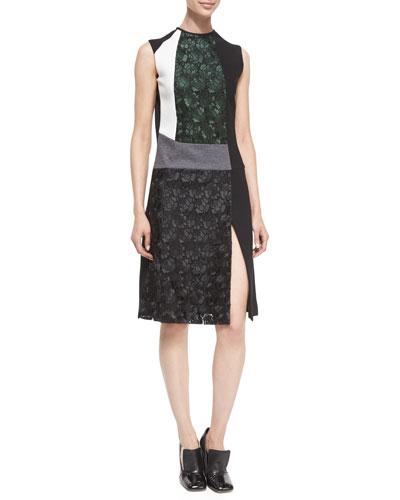 Mixed-media Sleeveless