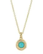 18k Lollipop Mini Turquoise & Diamond Necklace