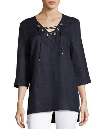 Half-sleeve Lace-up