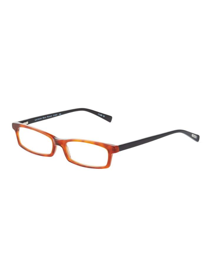 Man Power Rectangle Acetate Reading Glasses