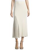 Ribbed Mesh-inset Midi
