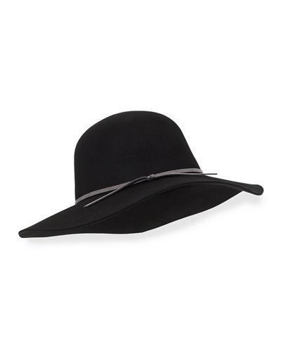 Blk. Rnd. Top. Wide. Brim