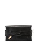 Blacktie Wraparound Leather Clutch Bag
