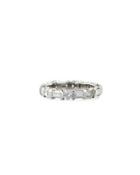 18k Round & Baguette Diamond Band Ring, 1.95tcw,