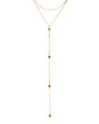 Layered Y-drop Crystal Choker Necklace, Green