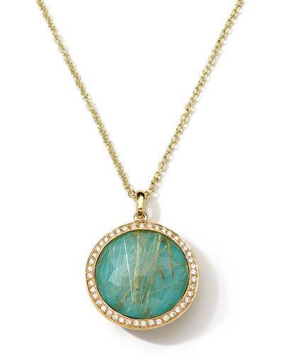 18k Rock Candy&reg; Lollipop&reg; Diamond, Quartz & Turquoise Pendant Necklace