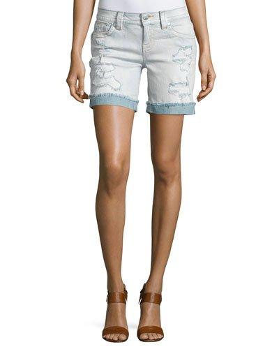 Mid-rise Distressed Denim