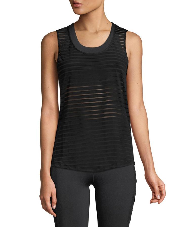 Sheer Stripe Performance Tank