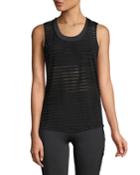 Sheer Stripe Performance Tank