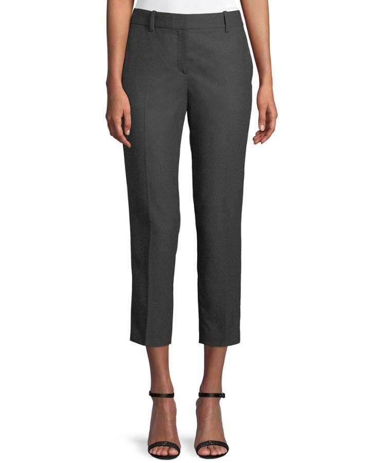 Trecca 2 Straight-leg New Pure Flannel Cropped Pants