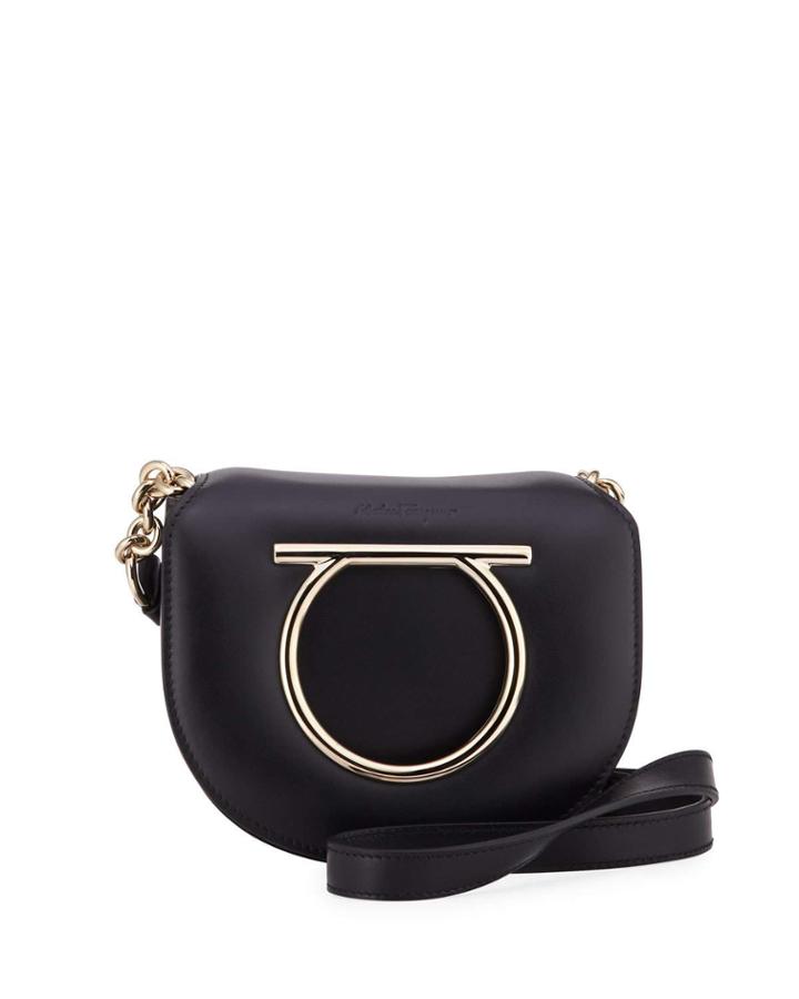 Vela Small Leather Crossbody Bag