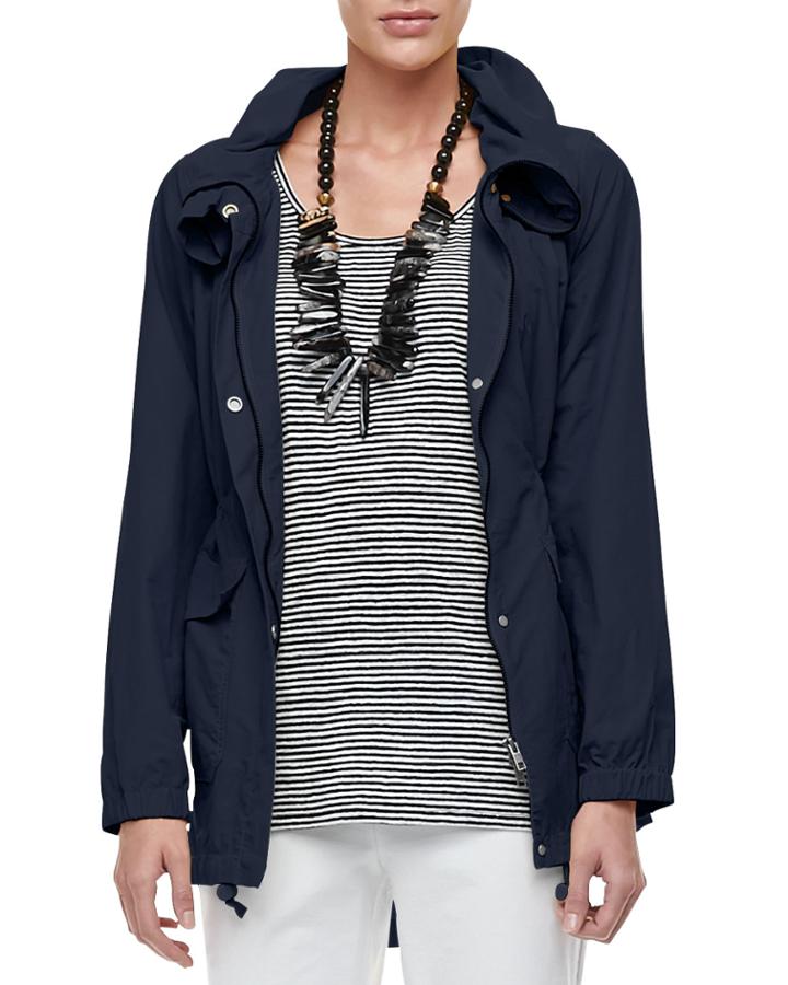 High-collar Weather-resistant Utility Jacket