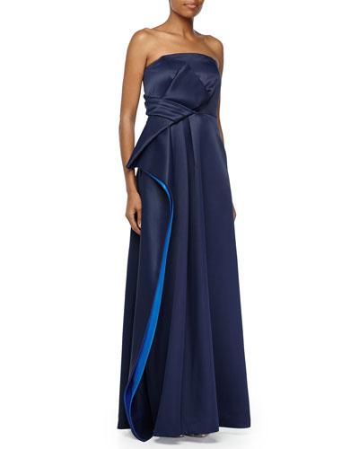 Strapless A-line Gown W B