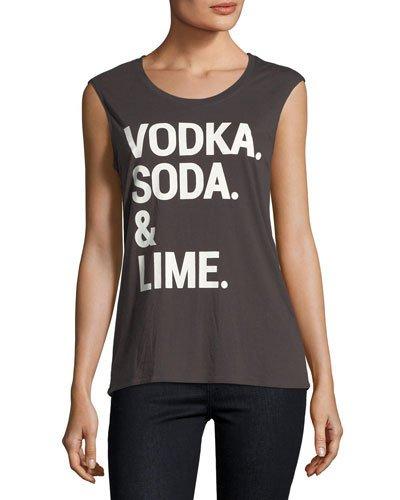 Graphic-front Jersey Tank