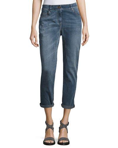 Slouchy Denim Pants,